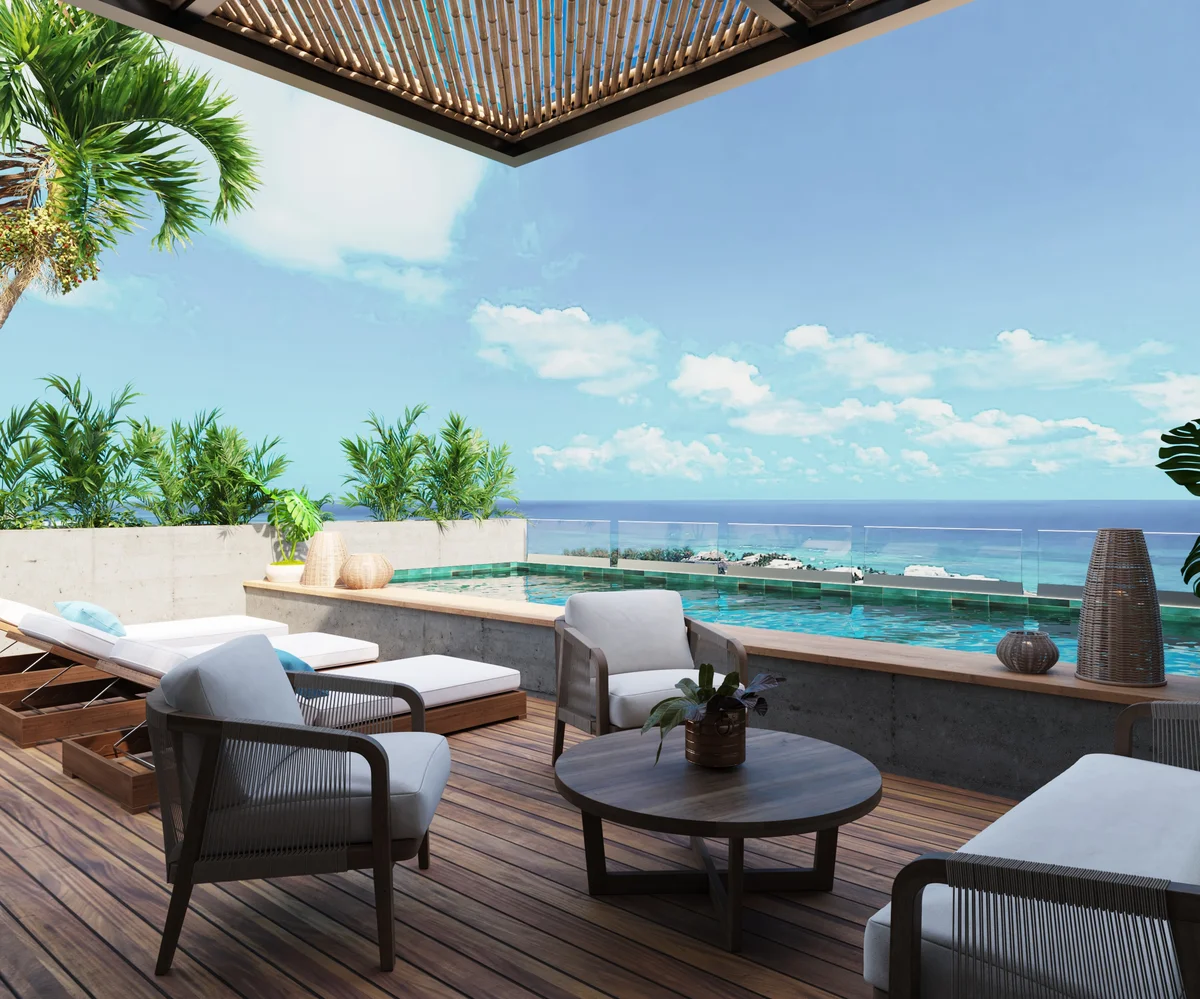 Image of Swimming Pool at Xiol, featuring Rooftop Terrace, Ocean View.