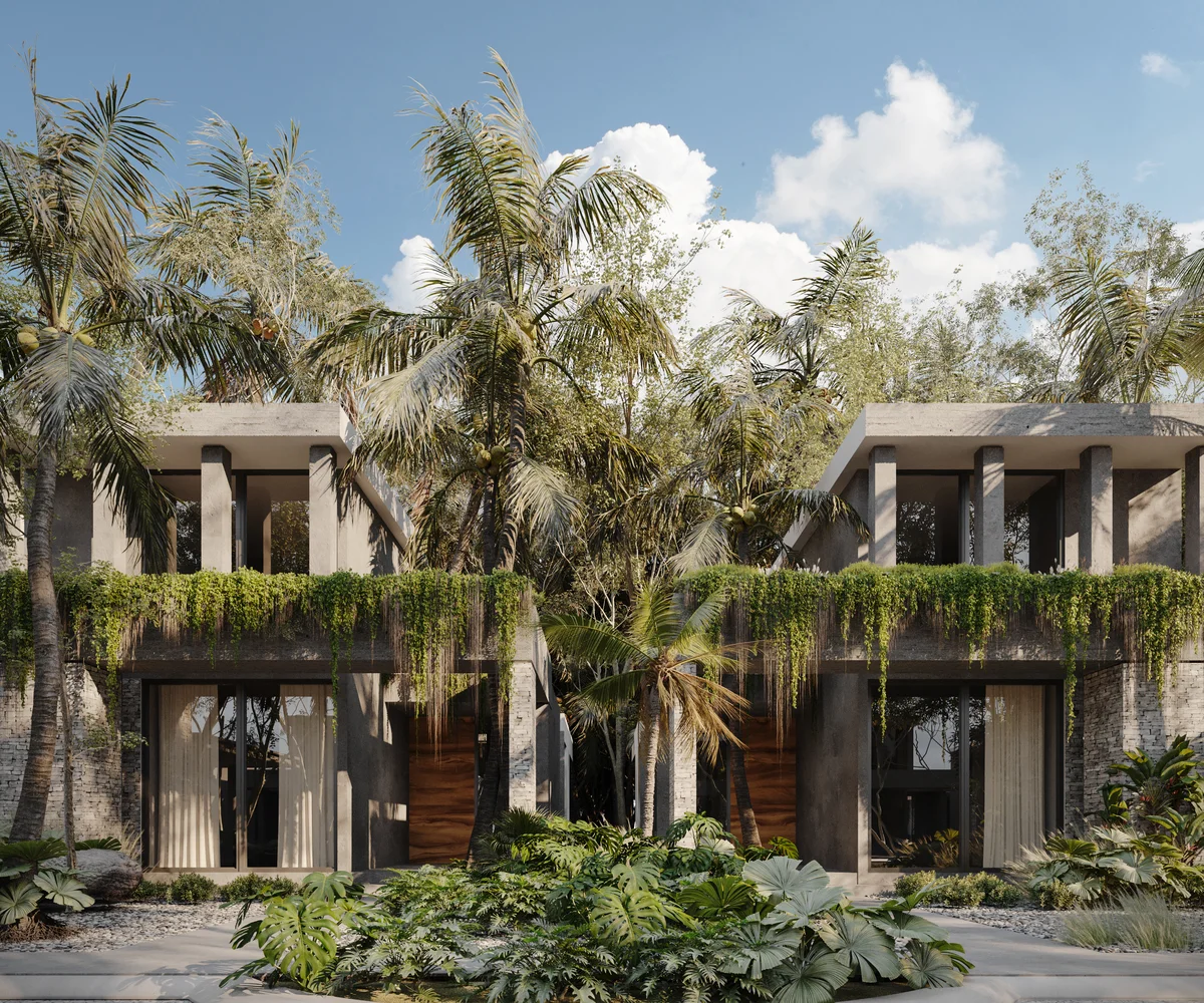 Image of Garden at Distrito Bondia, featuring Tropical Architecture, Modern Facade.