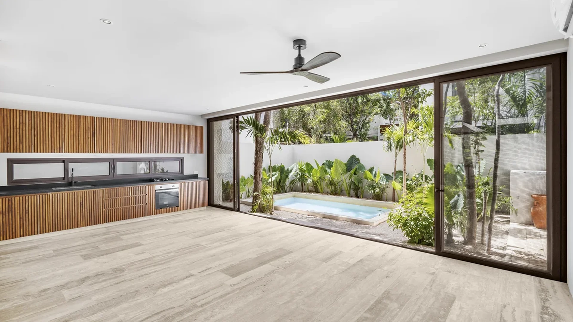 Image of Jacuzzi at Casa Kaa, featuring Modern Kitchen, Open Concept Living.