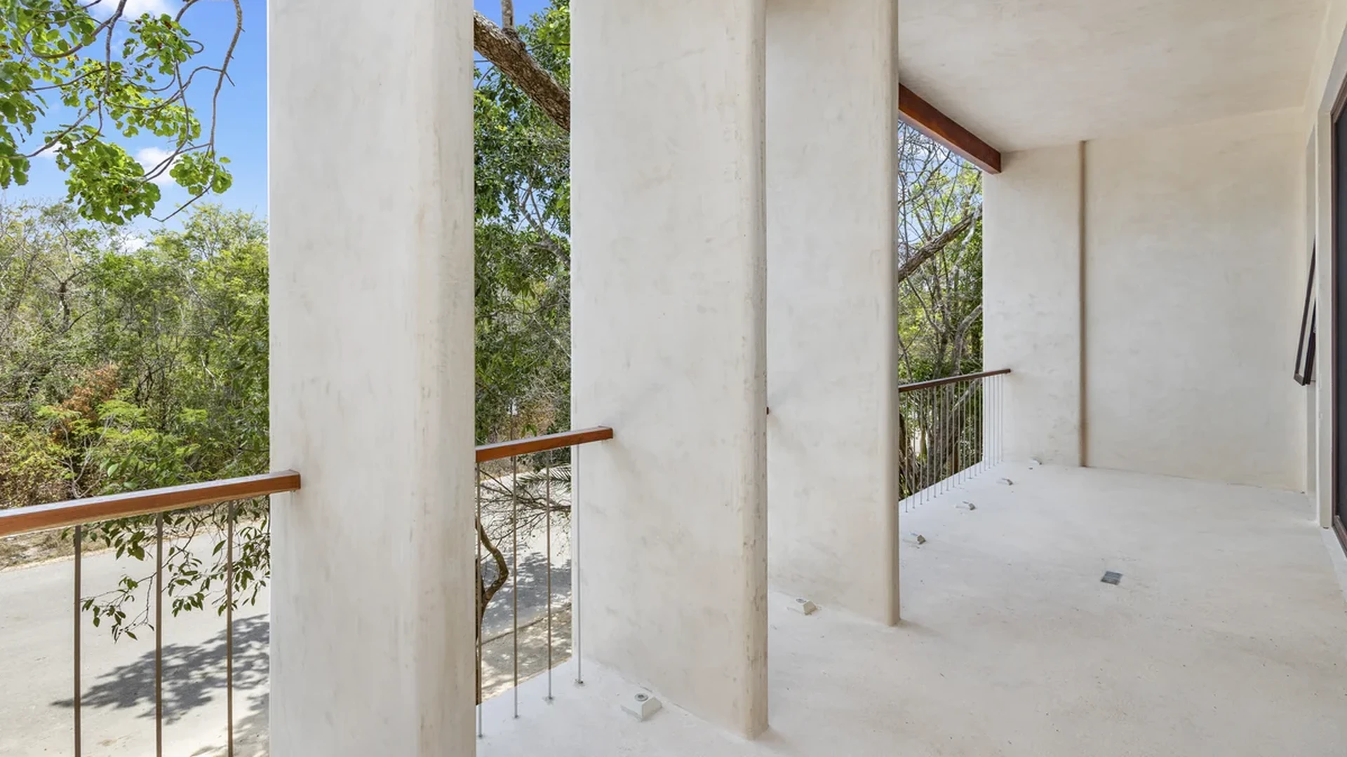 View of Private Balcony at Casa Kaa, showcasing Outdoor Living Space, Nature View.