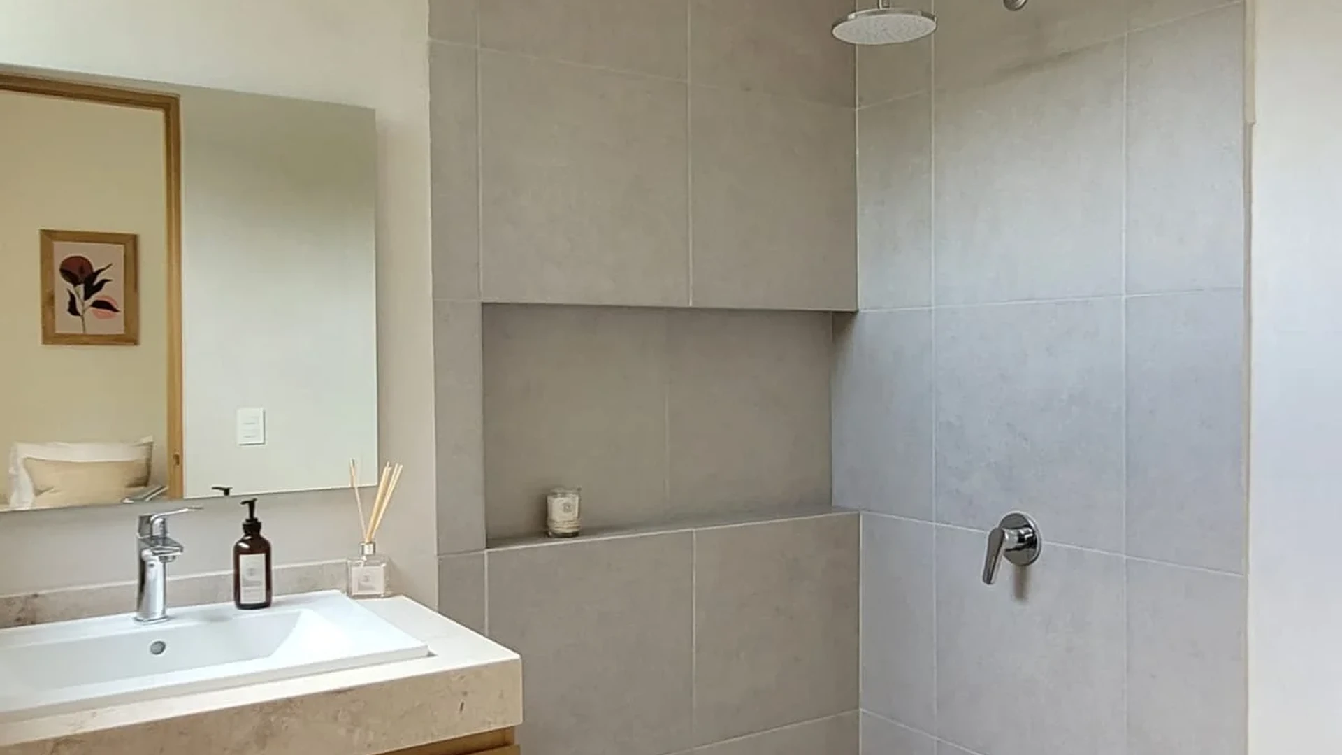 View of Modern Bathroom at Fabula, showcasing Bathroom Interior, Shower Room.