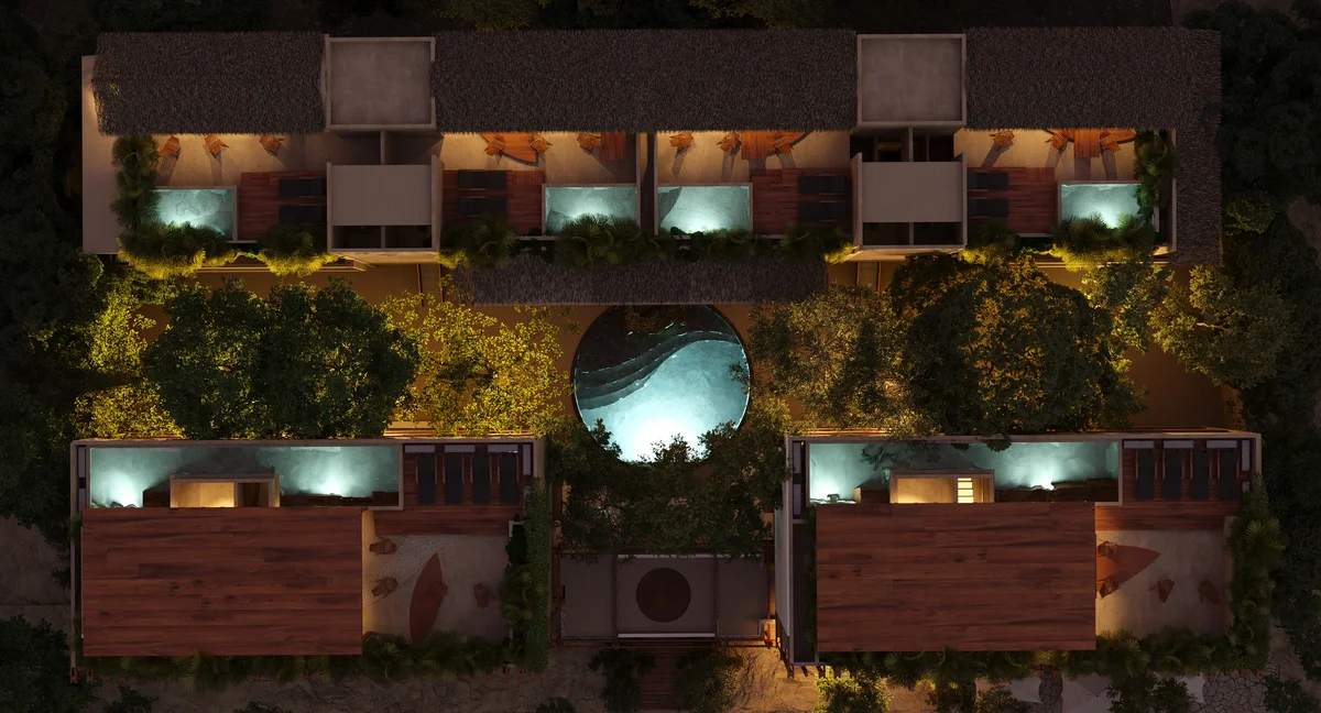 Image of Swimming Pool at Homa Kah, featuring Aerial Property View, Luxury Residential Complex.