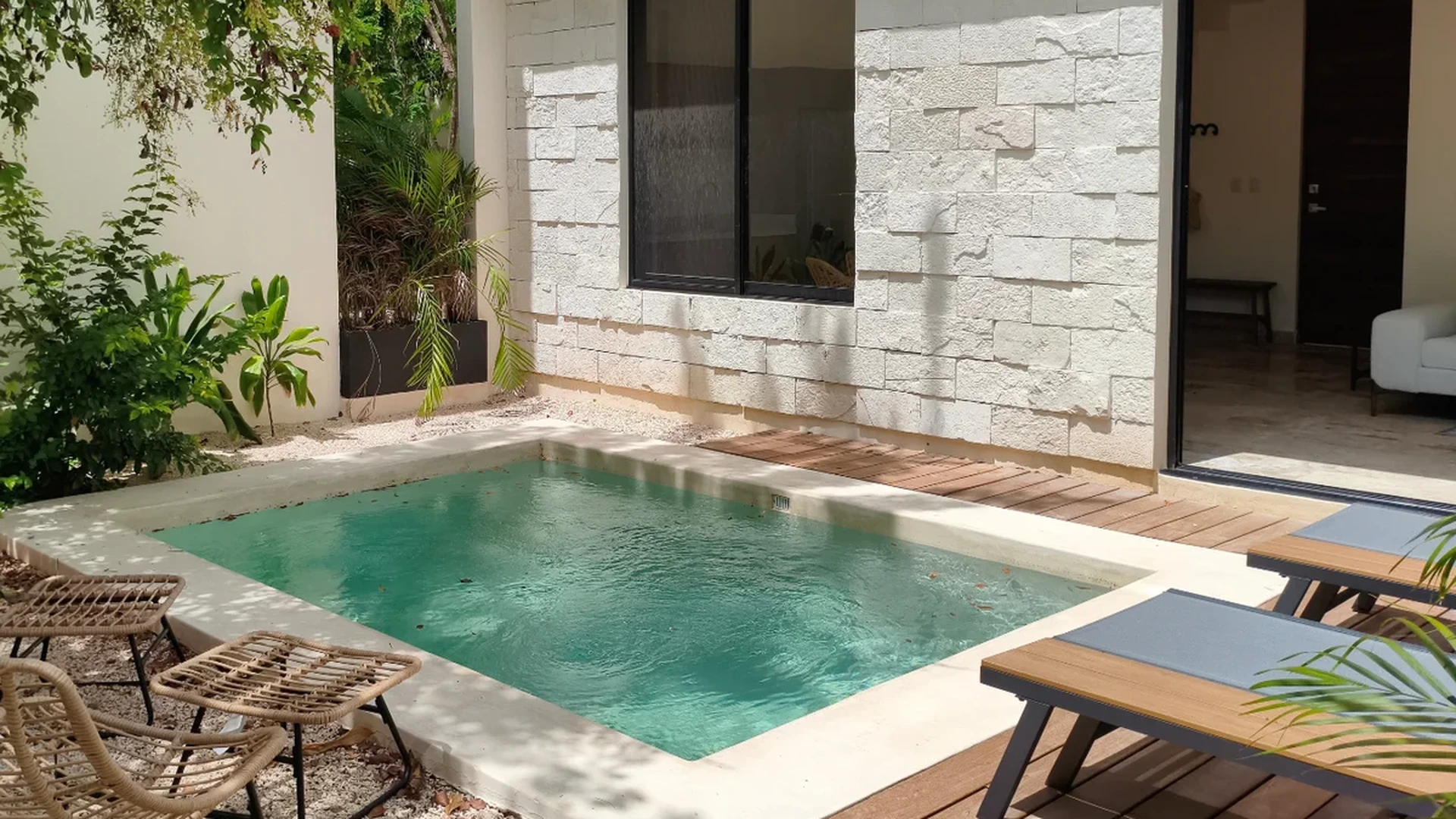 Image of Swimming Pool at Poc Ta Poc, featuring Private Plunge Pool, Outdoor Living.