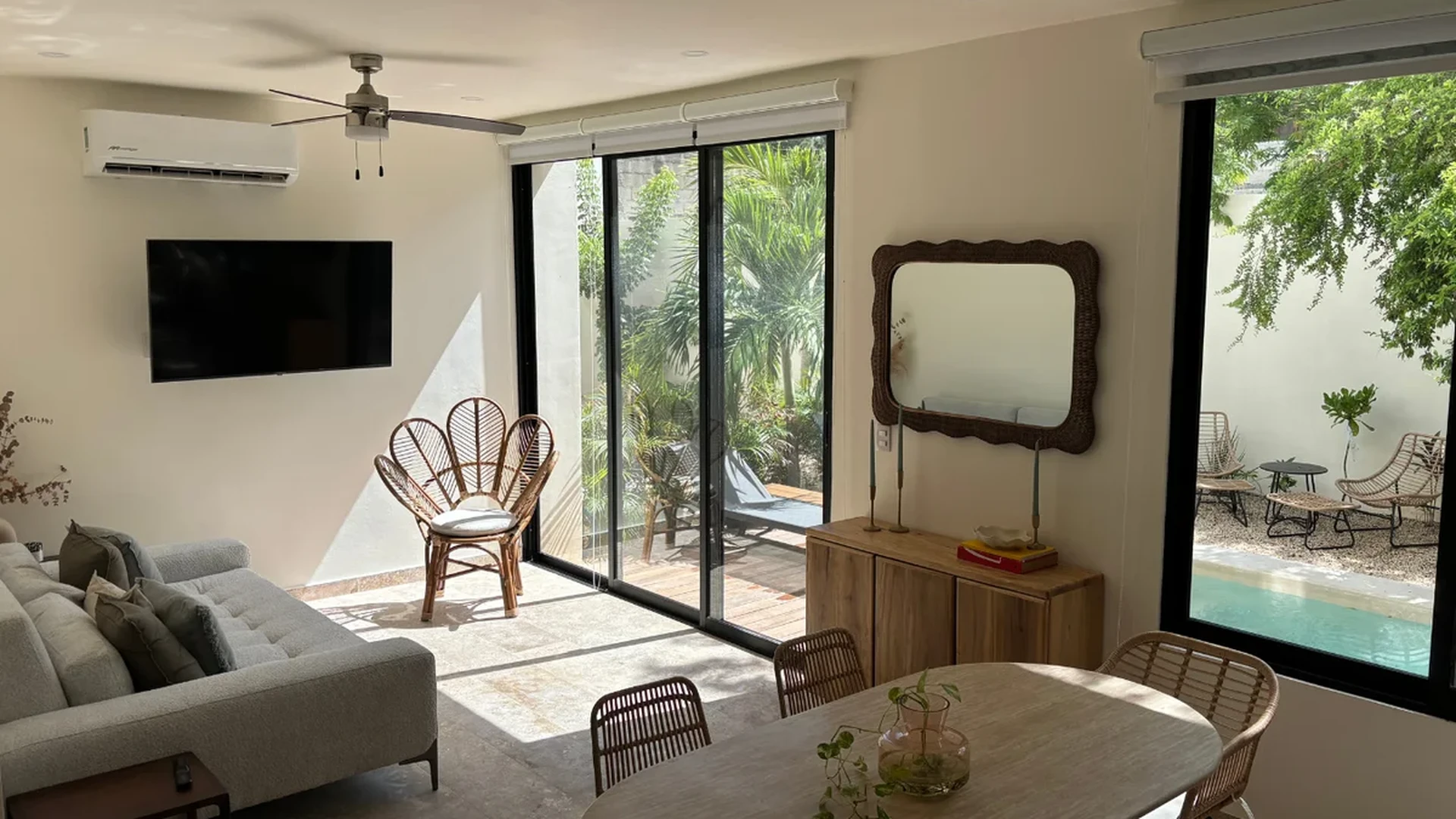 Image of Swimming Pool at Poc Ta Poc, featuring Living Dining Area, Private Swimming Pool.