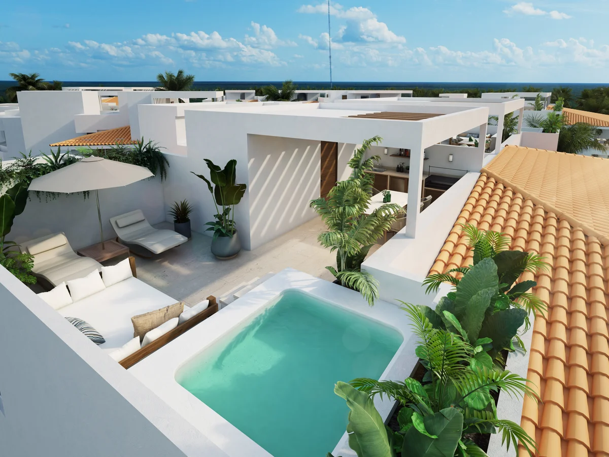 Image of Swimming Pool at Puerto Aqua, featuring Rooftop Terrace, Private Pool.