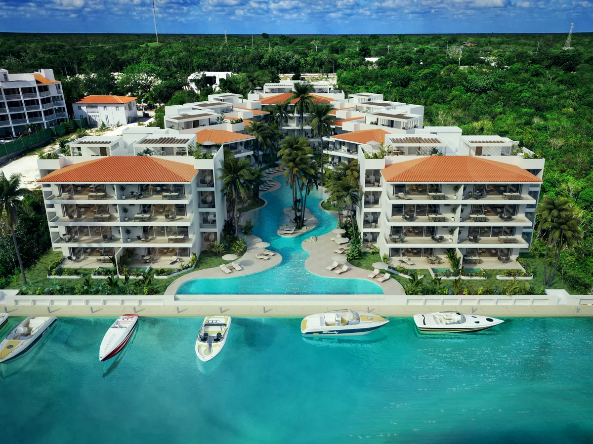 Image of Swimming Pool at Puerto Aqua, featuring Luxury Residences, Waterfront Property.
