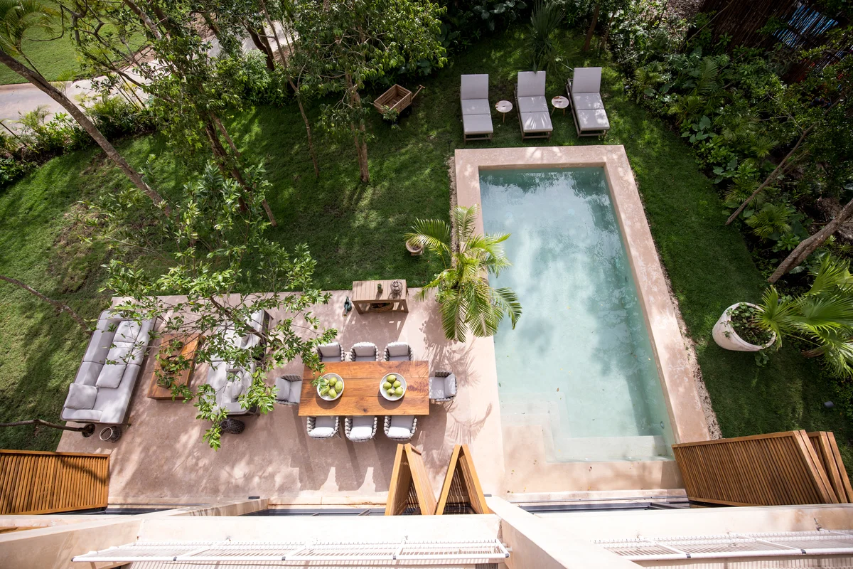 Image of Swimming Pool at Palm Villas, featuring Outdoor Living, Private Pool.