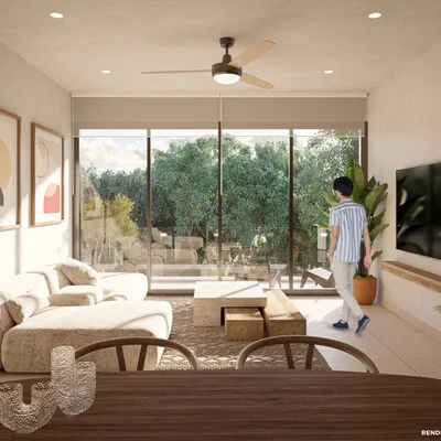 Image of Garden at Tao Sek, featuring Modern Living Room, Open Concept.