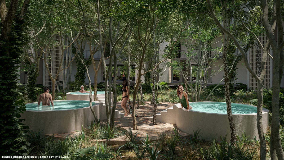 Image of Jacuzzi at Tao Sek, featuring Jungle Vibe, Lush Greenery.