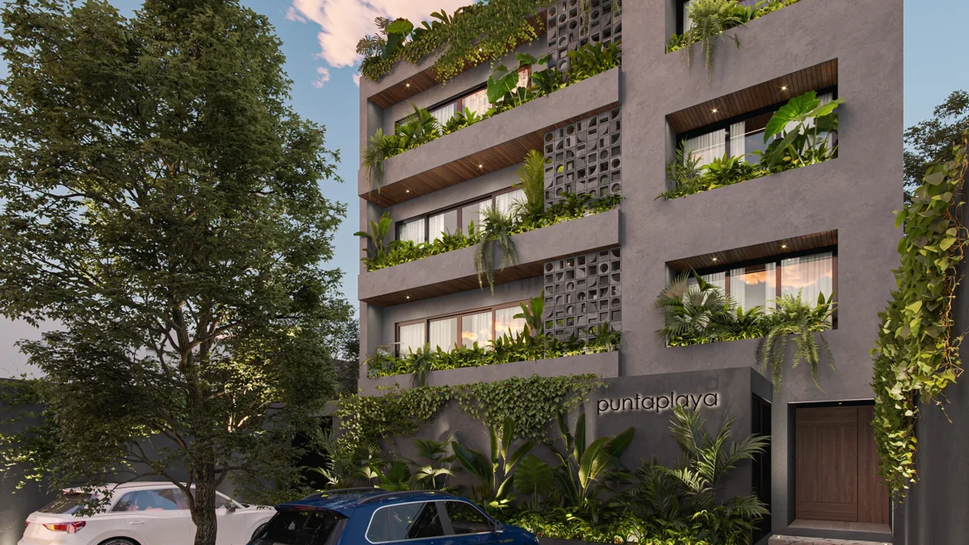 Image of Garden at Punta Playa, featuring Modern Architecture, Building Exterior.