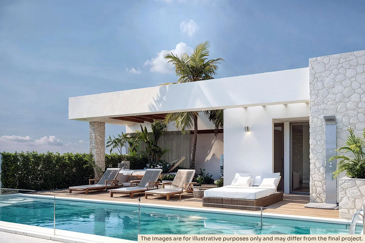 Image of Swimming Pool at Costalina Residences, featuring Luxury Swimming Pool, Outdoor Lounge Area.