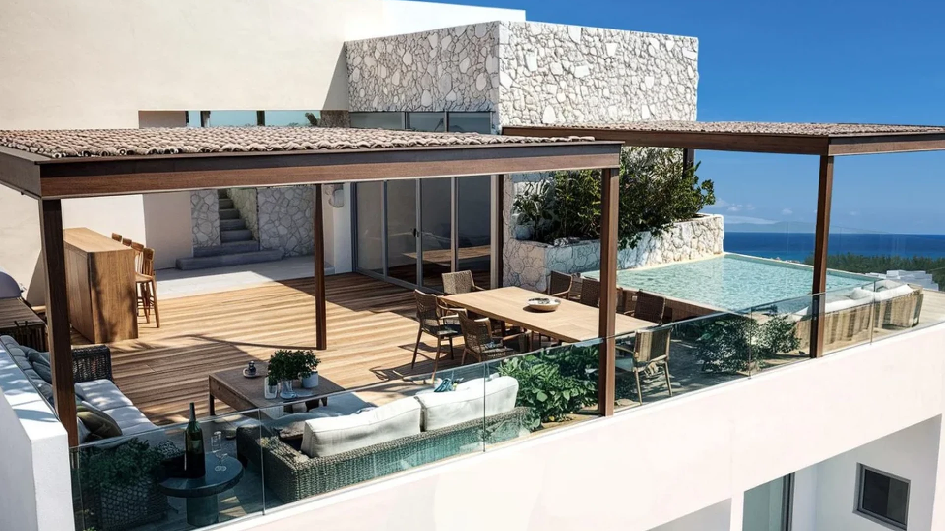 Image of Swimming Pool at Costalina Residences, featuring Luxury Outdoor Living, Ocean View Terrace.