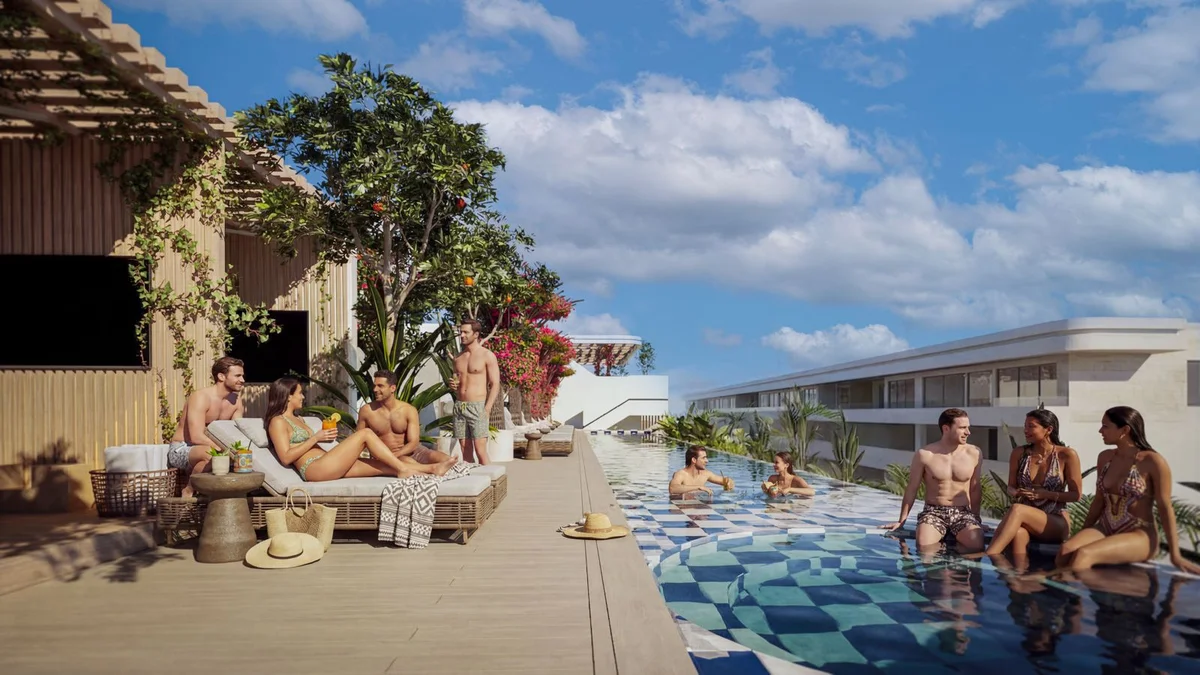 Image of Swimming Pool at Atzaro Residences, featuring Rooftop Pool, Luxury Amenity.