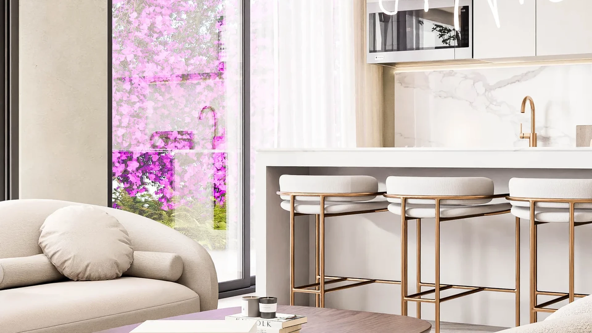 Image of Lounge at Atzaro Residences, featuring Open Concept Living, Modern Interior.