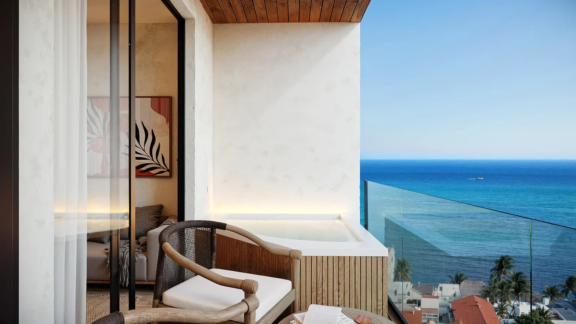 Image of Jacuzzi at Petrus Condos, featuring Ocean View, Private Balcony.