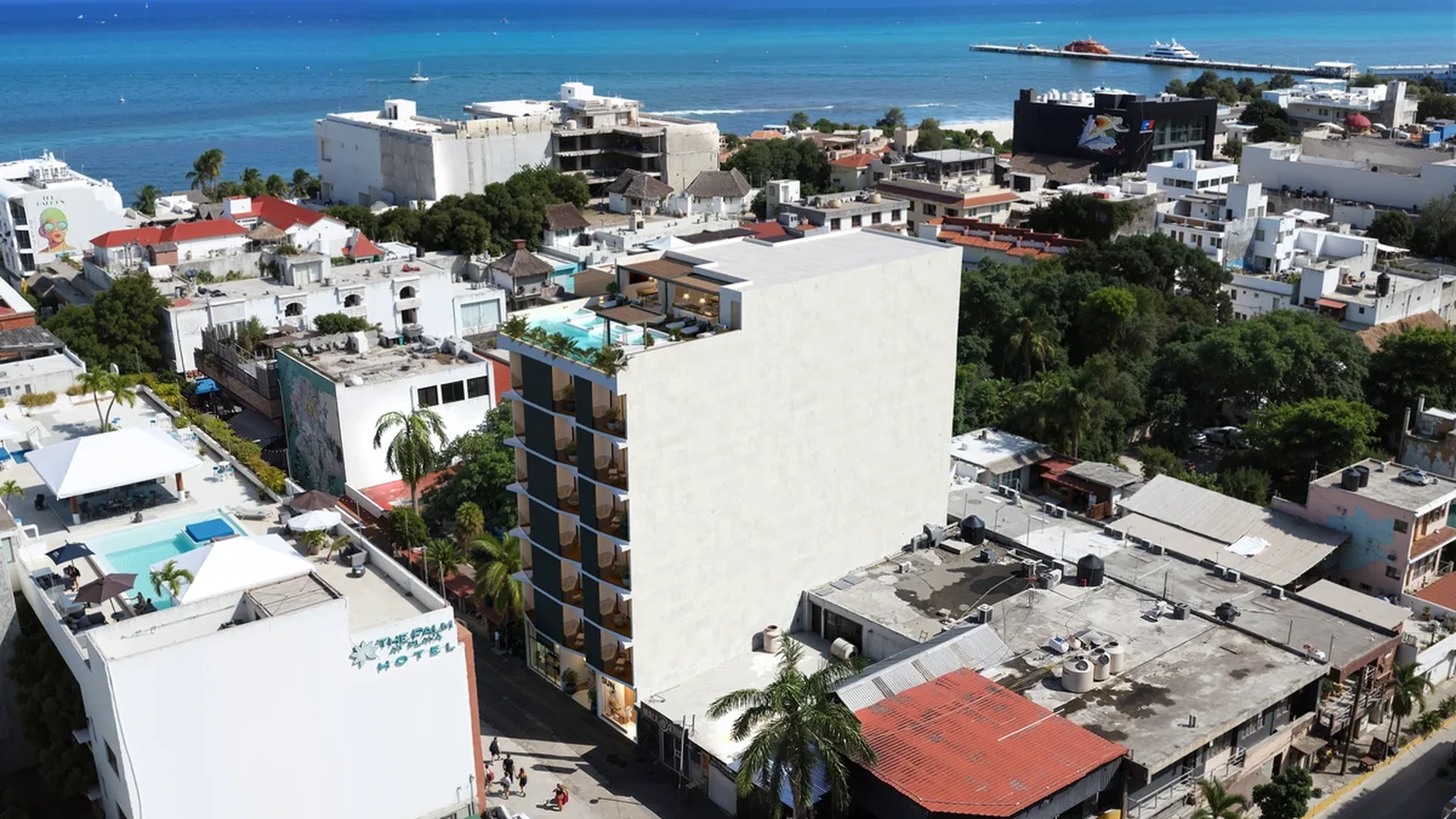 Image of Swimming Pool at Petrus Condos, featuring Aerial View, Ocean View.