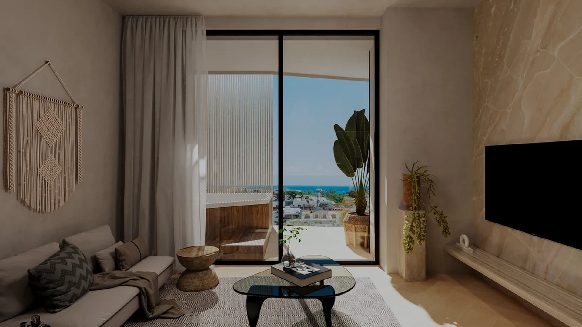 Image of Jacuzzi at Petrus Condos, featuring Modern Living Room, Ocean View.