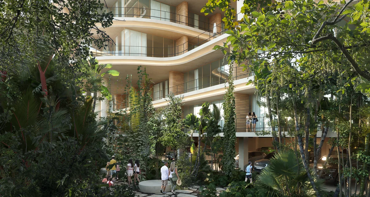 Image of Garden at Zonna, featuring Modern Architecture, Lush Garden.