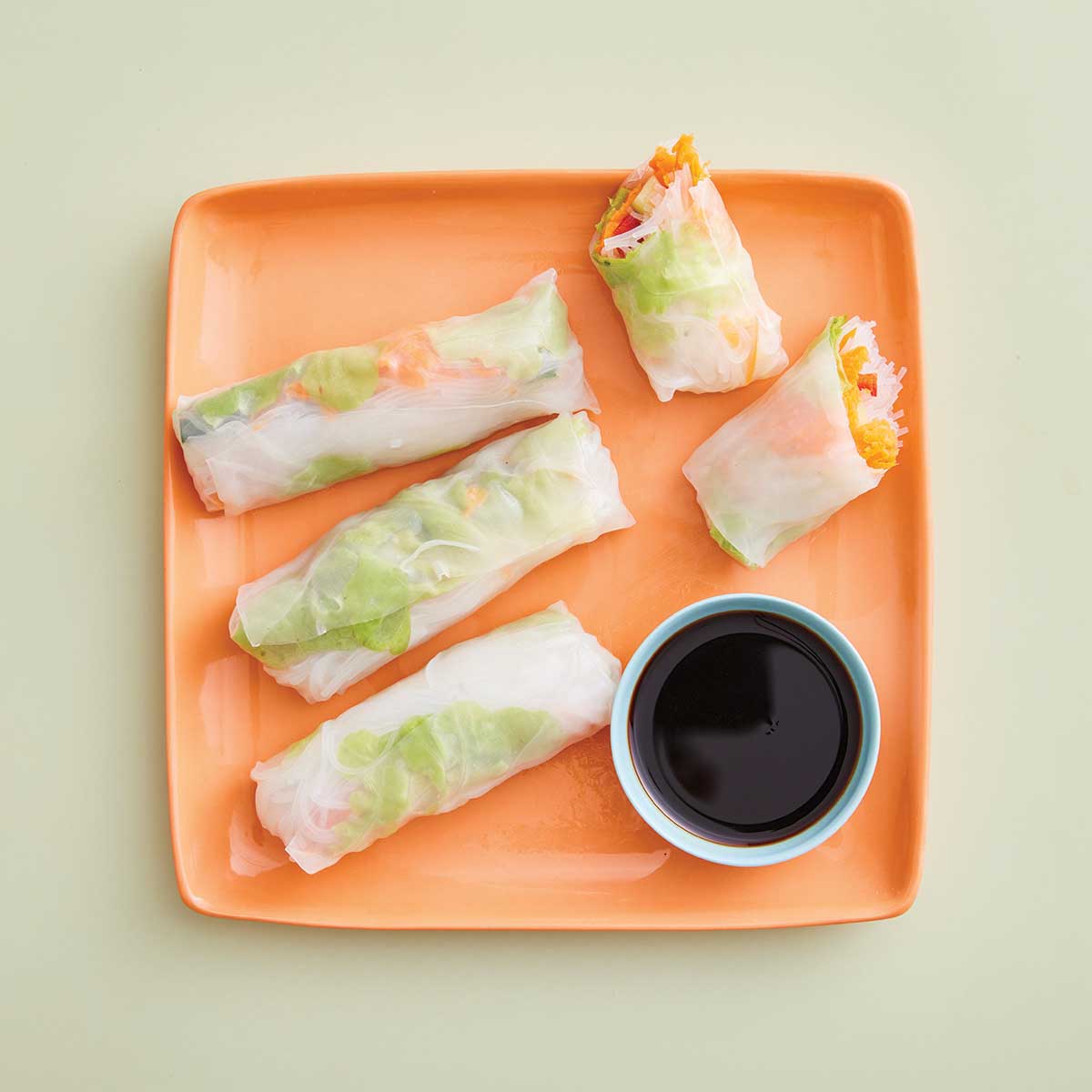 Crunchy Vegetable Rice Paper Rolls