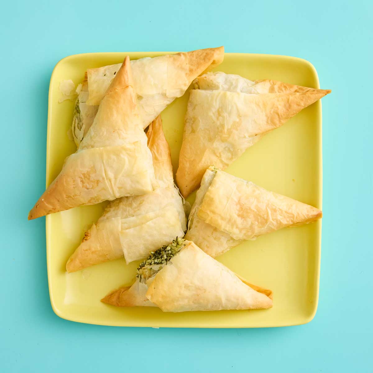 Cheese & Spinach Filo Triangles