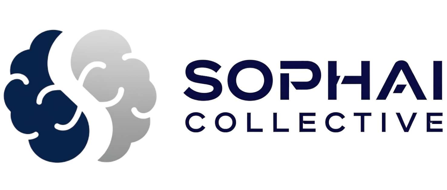 Sophai Collective logo consisting of a brain design.
