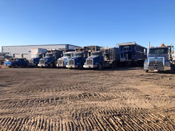 Trucks & Trailers parked
