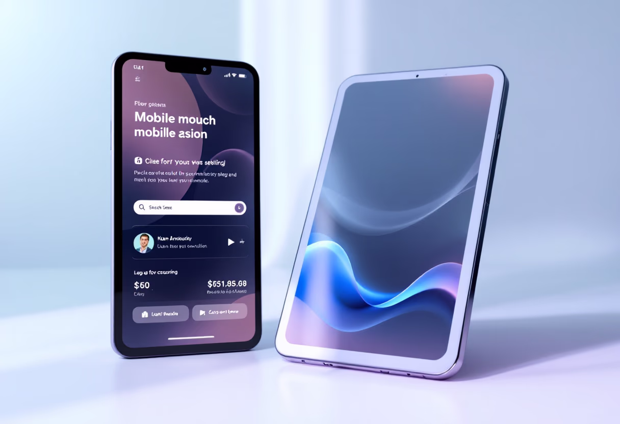 [digital project] image of project on a mobile device for a marketing company