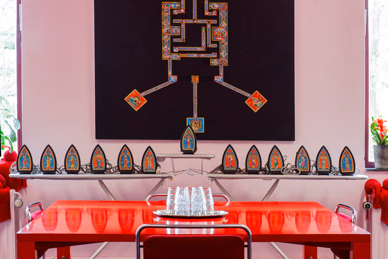 Detail van de nog in aanbouw zijnde Strijk ruimte bij De Groene Afslag.