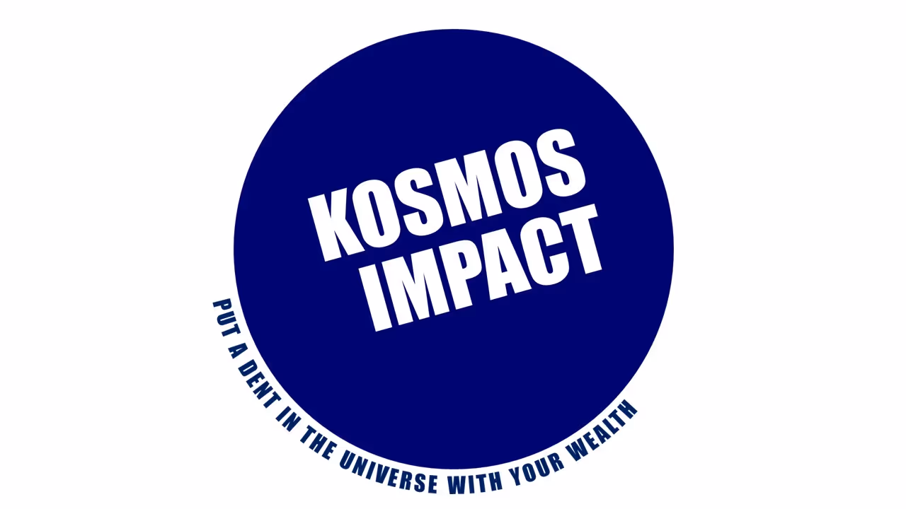 Logo van Kosmos Impact, lid van De Groene Afslag werkplaats.