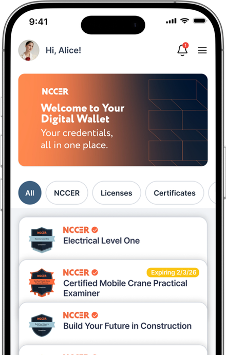 Credential Partners app screen