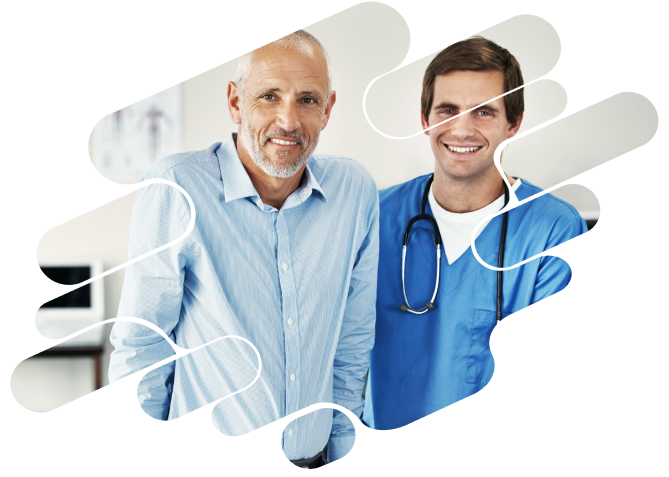 A doctor with a patient