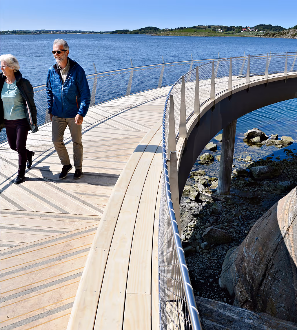 Accoya wood used on the Tursti Bridge in Norway
