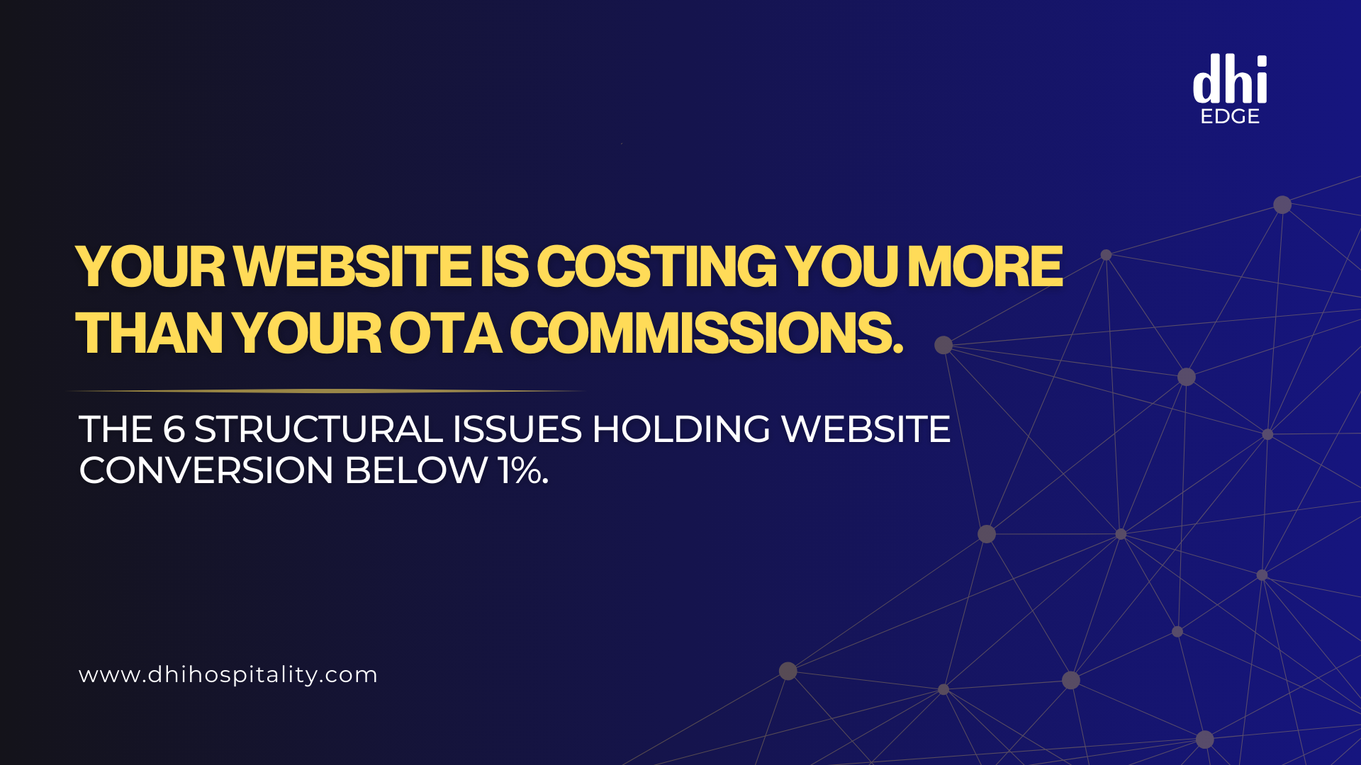 Your Website Architecture Is Costing You More Than Your OTA Commissions. 