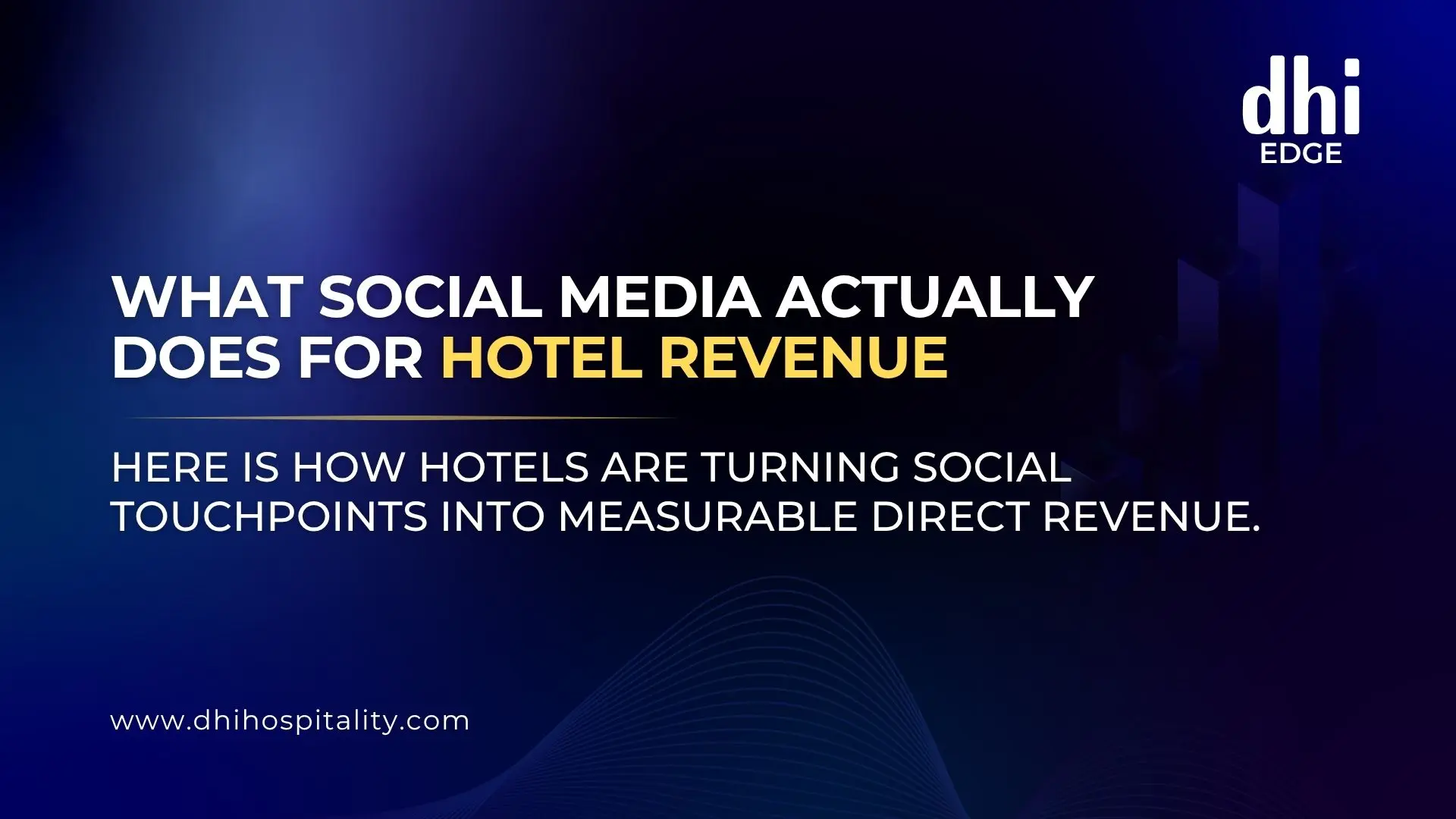 What Social Media Actually Dose For Hotel Revenue