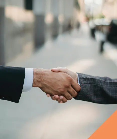Handshake, showing trust.