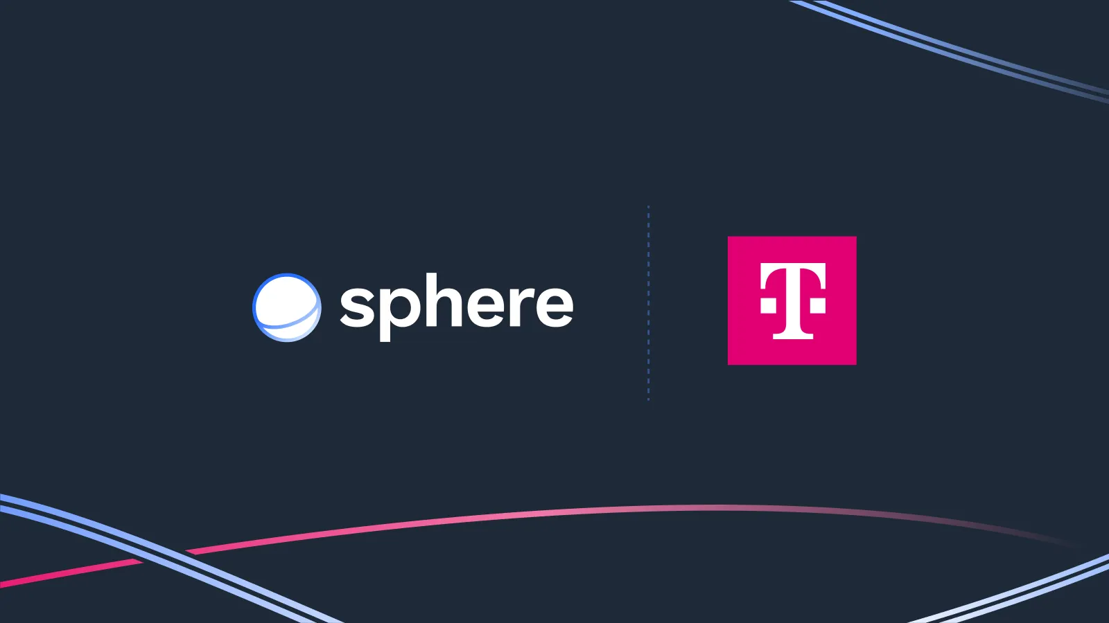 Sphere and Deutsche Telekom logos, SphereNet validator partnership announcement