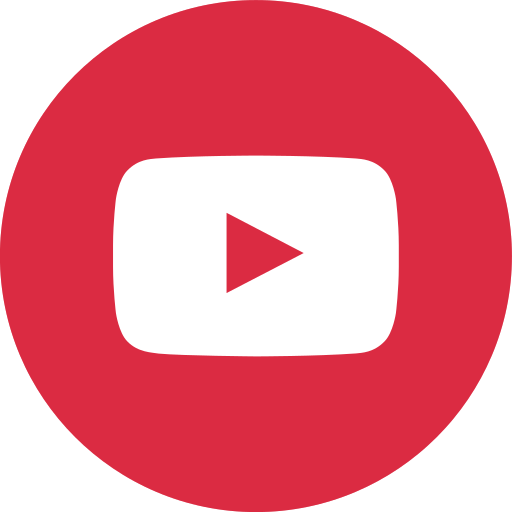 logo play de youtube en fond rouge