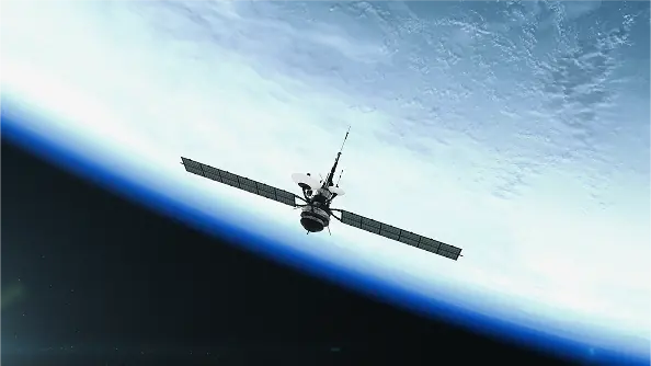 Secure satellite and defense-grade technology – representing Kudelski Labs' embedded chip security for space systems and national defense applications