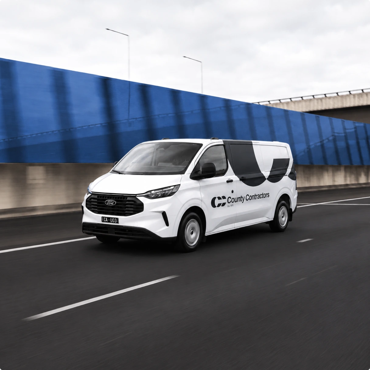 County Contractors van now