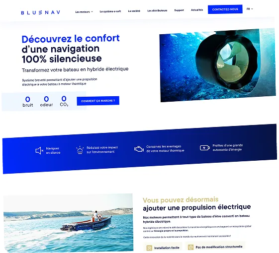 Exemple de réalisation de site - Site vitrine