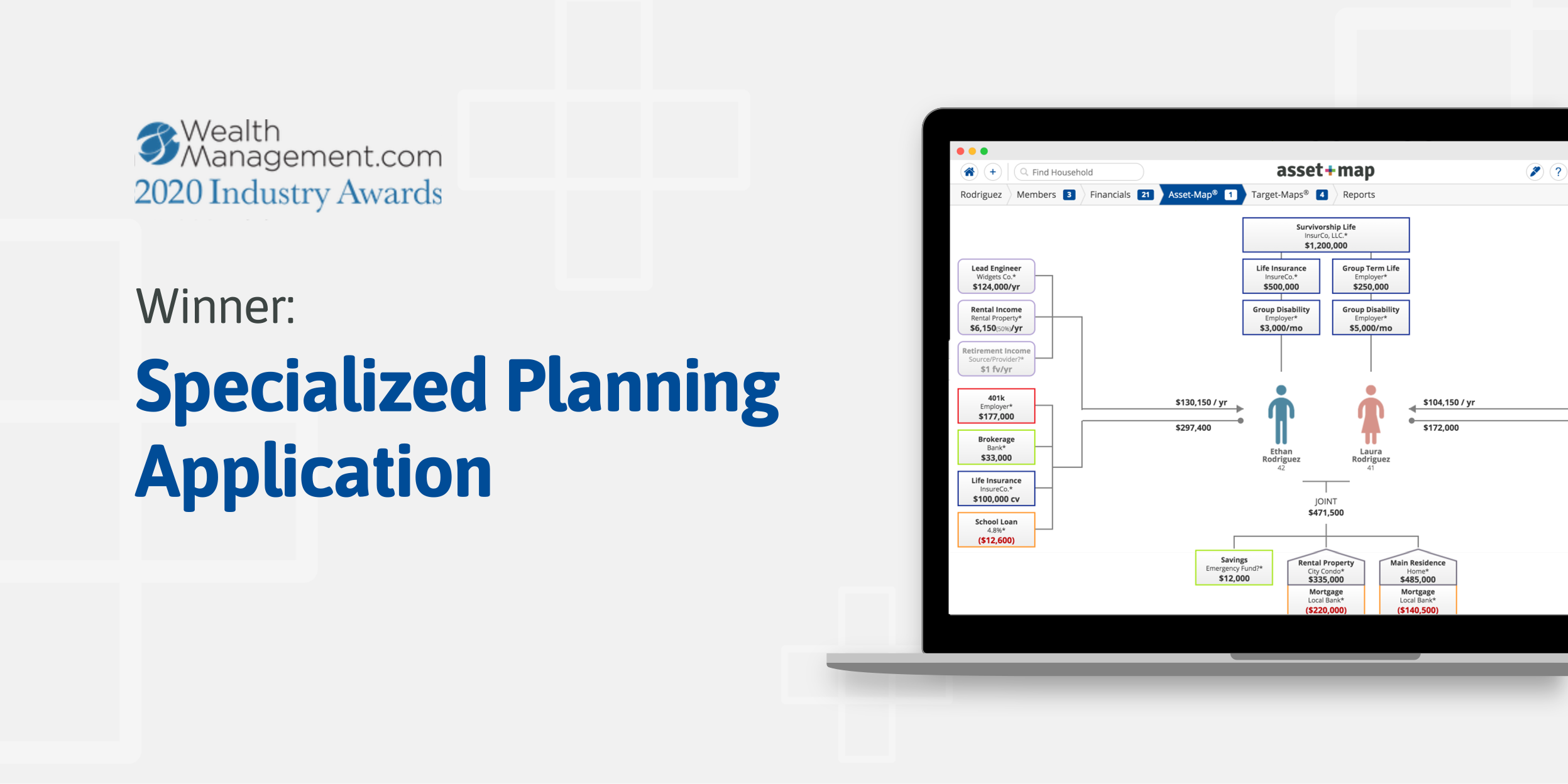 Asset-Map Recognized as Top Specialized Planning Application at the 2020 Wealth Management Industry Awards