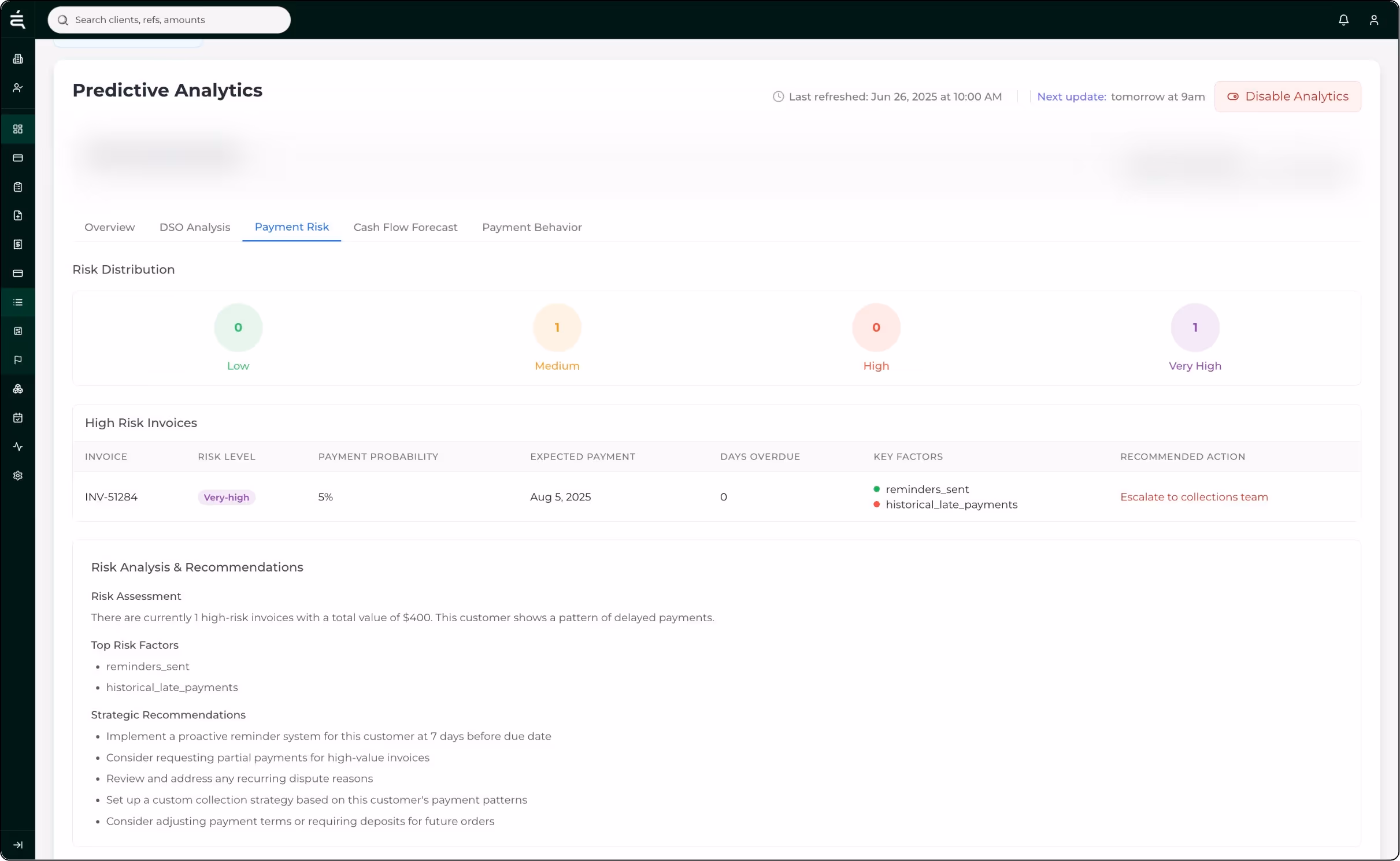 invoice prediction