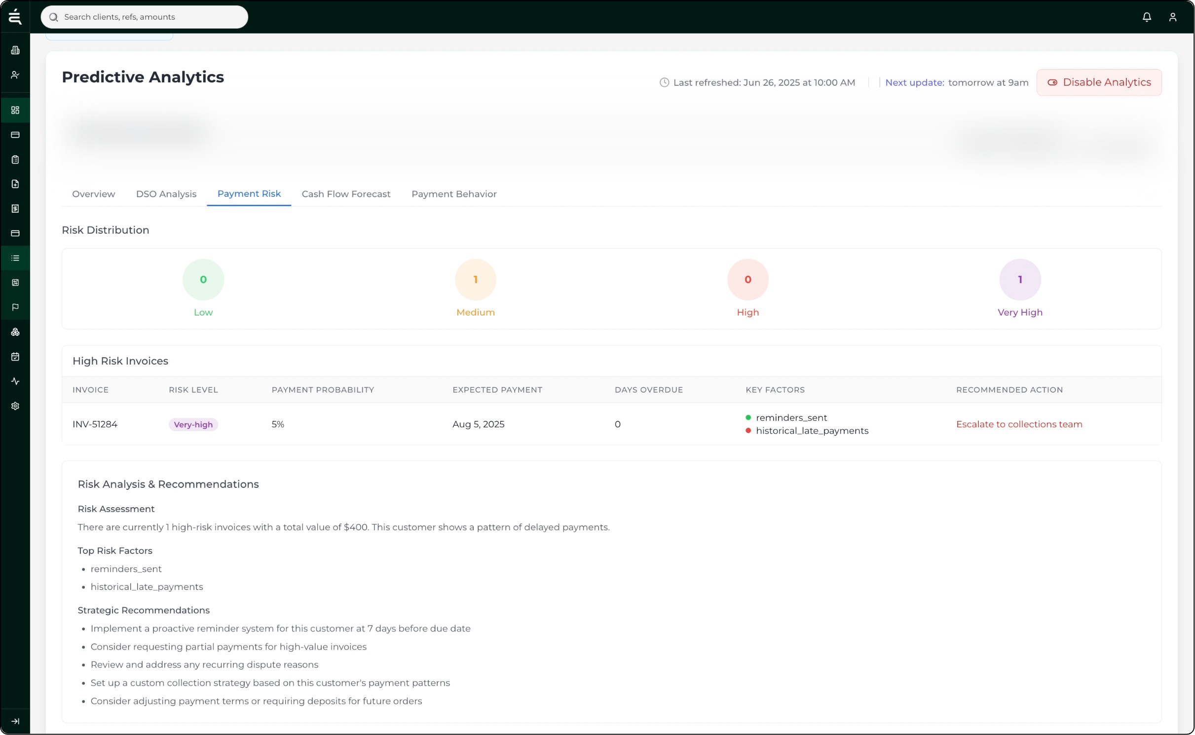 invoice prediction