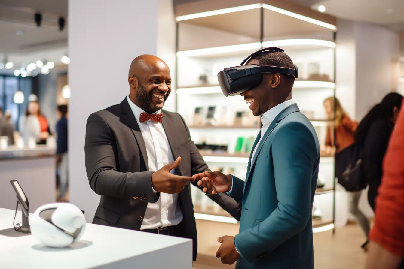 Casque VR dans une boutique
