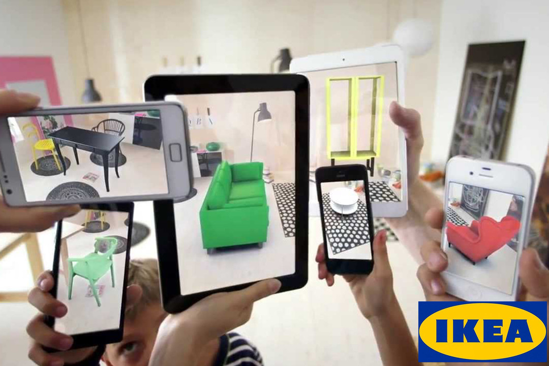 utilisation de la réalité augmentée par Ikéa