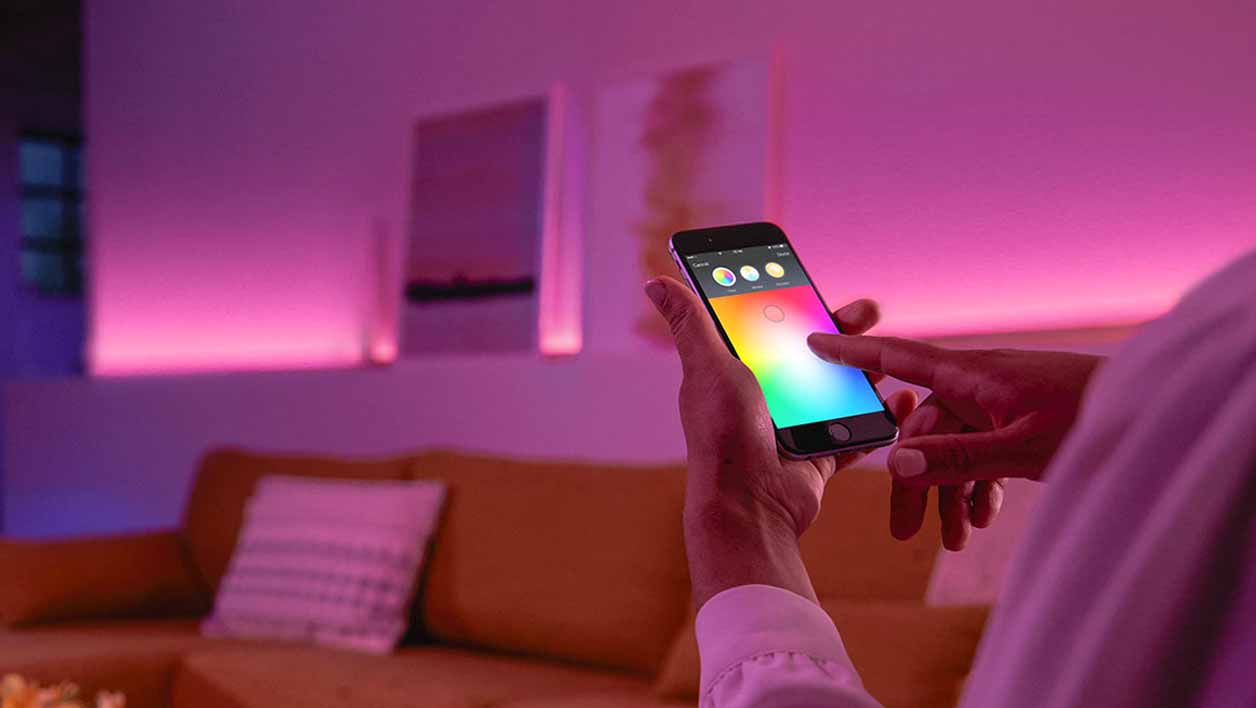Gestion de la lumière sur mobile Philips Hue