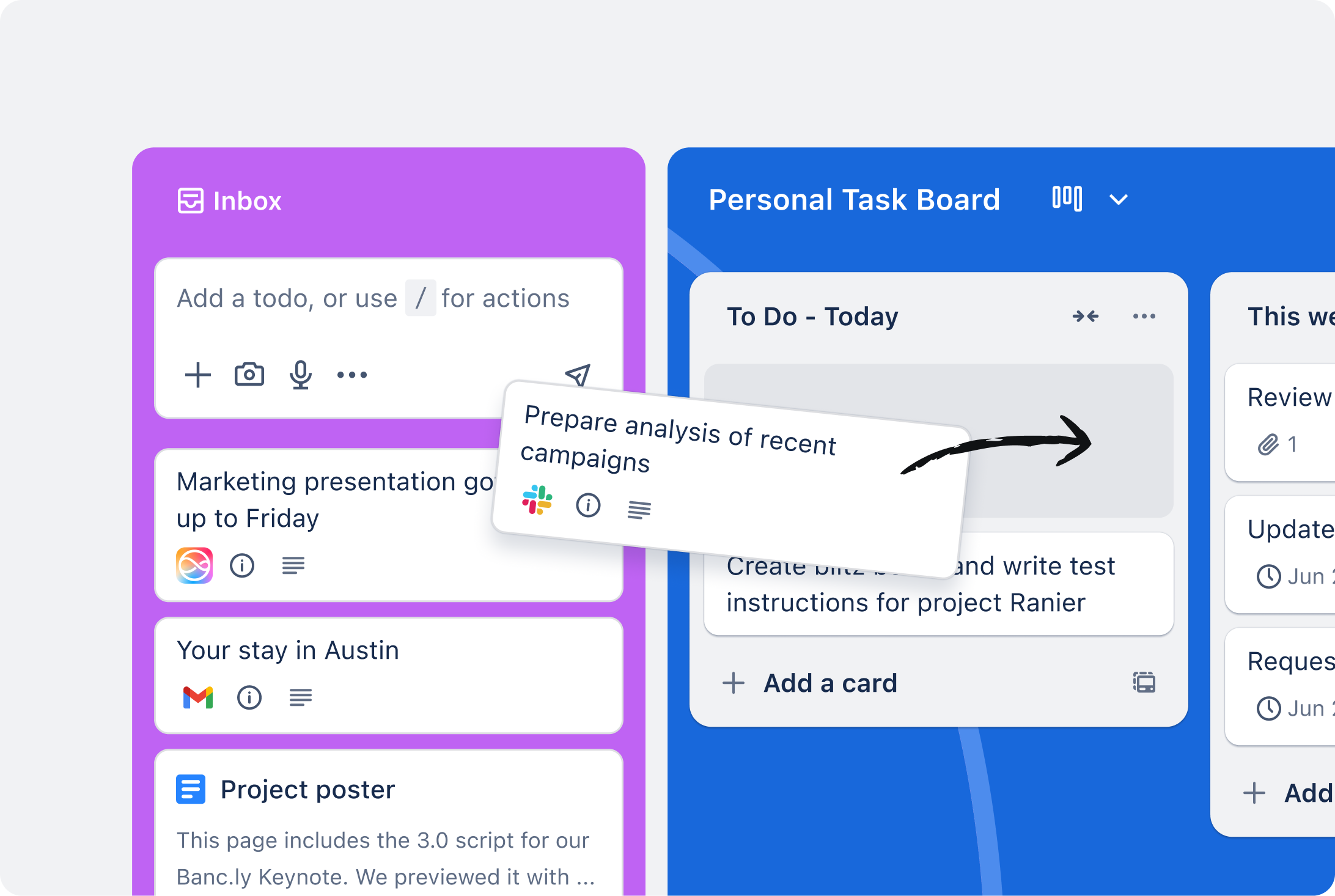 écran de trello