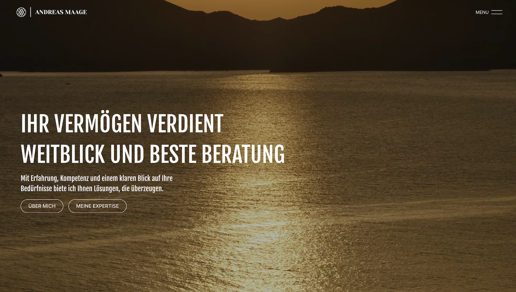 Persönliche Webflow-Website für Unternehmensberater Andreas Maage