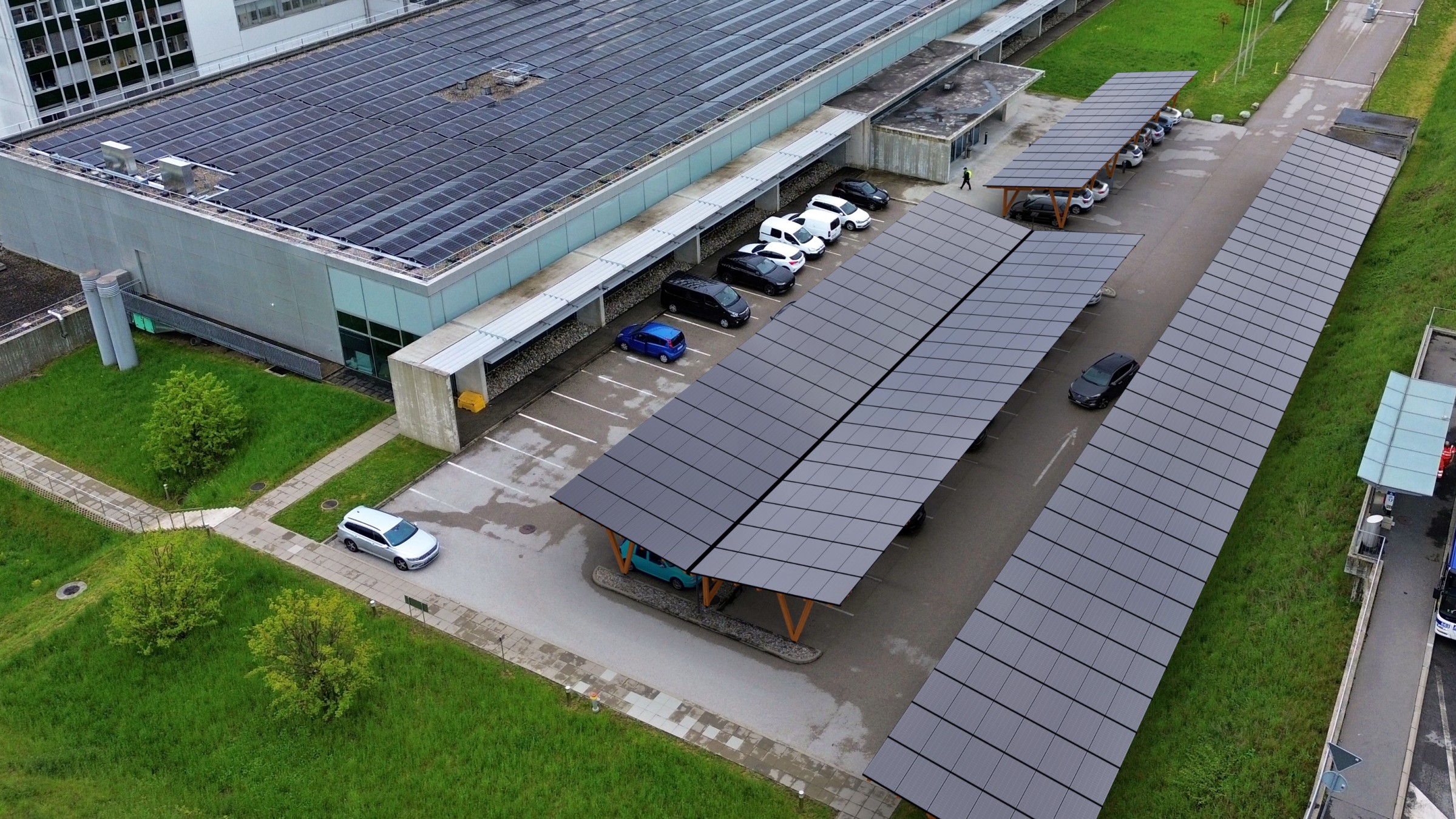 Von der Dachanlage zum Parkplatz