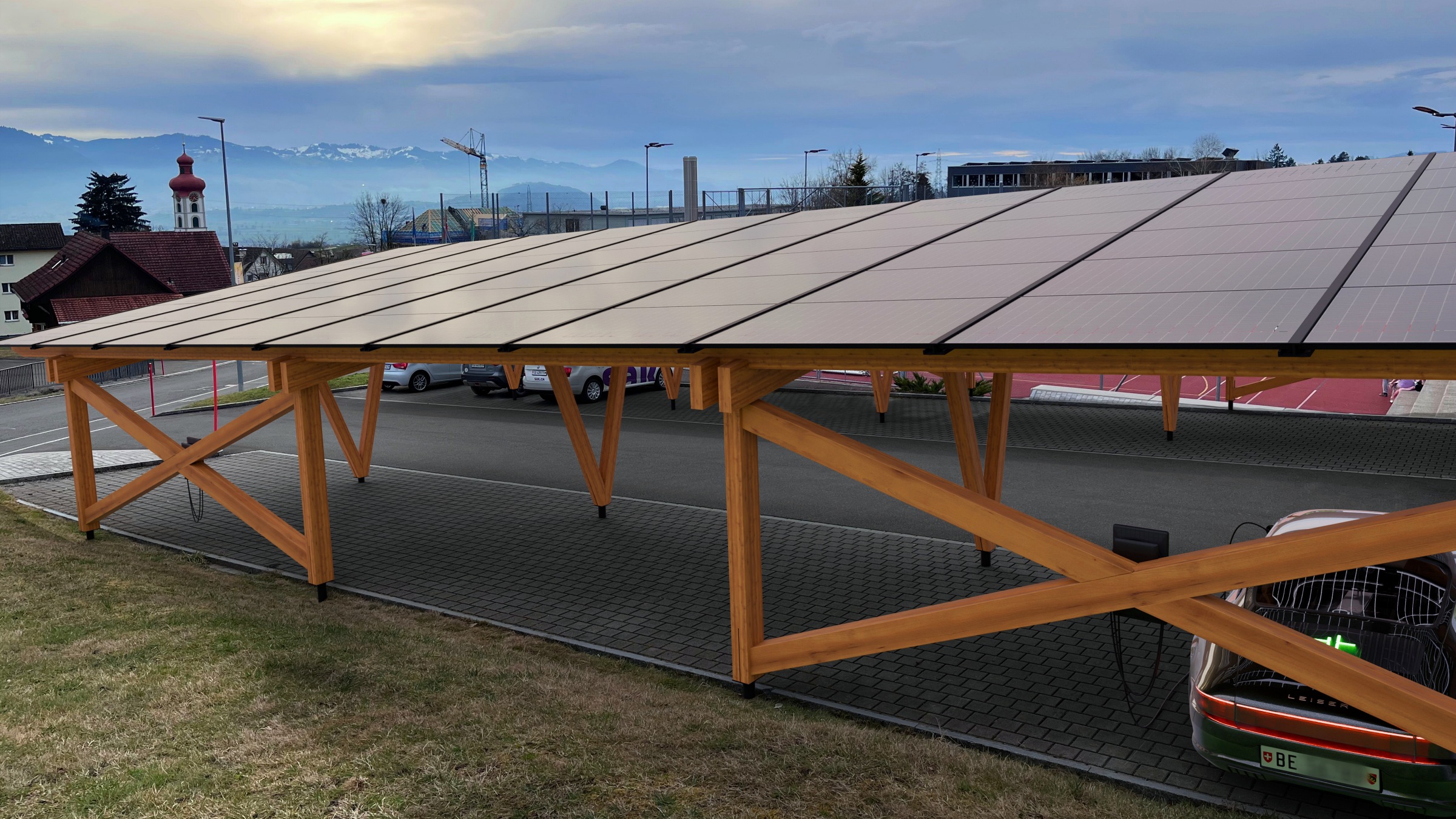 Den Parkplatz beim Oberstufenzentrum aufwerten